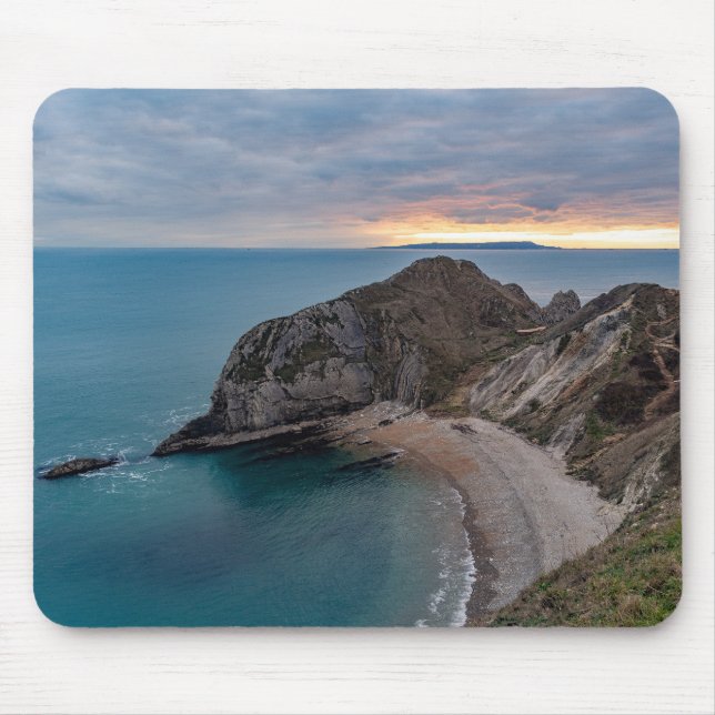 Sunset at Jurrasic Coast, England, UK Mousepad (Vorne)