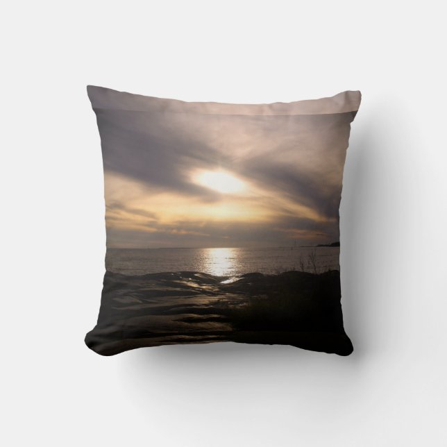 Sunset at Kallo - Throw pillow Kissen (Vorderseite)