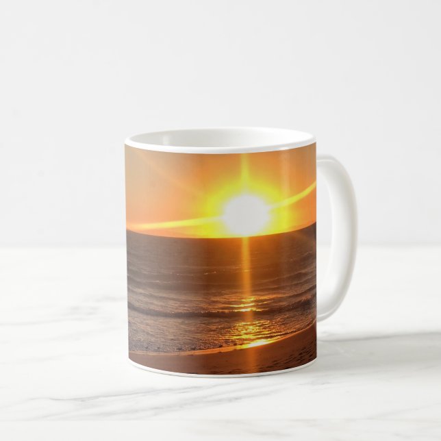 Sunset at Newport Beach, Kalifornien Kaffeetasse (VorderseiteRechts)