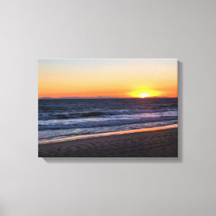 Sunset at Newport Beach, Kalifornien Leinwanddruck