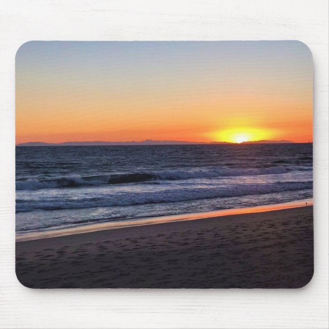 Sunset at Newport Beach, Kalifornien Mousepad (Vorne)