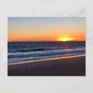 Sunset at Newport Beach, Kalifornien Postkarte