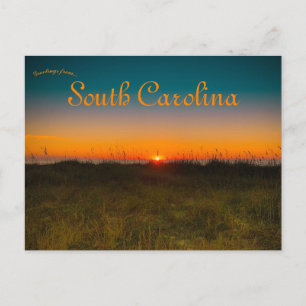 Sunset at North Myrtle Beach South Carolina Postkarte