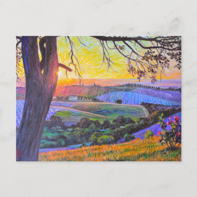 Sunset at Peachy Canyon Postcard Postkarte (Vorderseite)