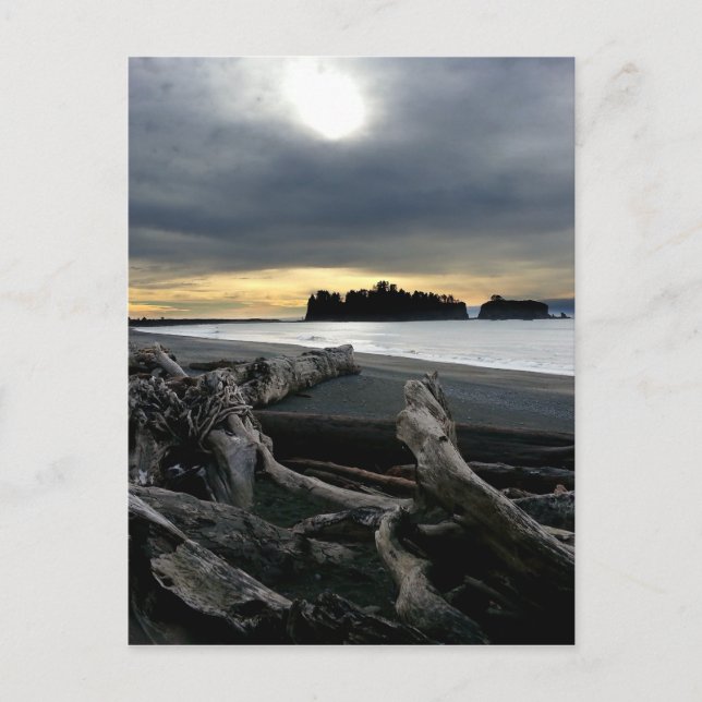 Sunset at Ruby Beach Olympiapark Postkarte (Vorderseite)