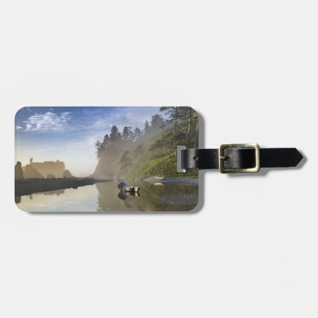 Sunset at Ruby Beach, Olympic National Park, Gepäckanhänger (Vorderseite horizontal)