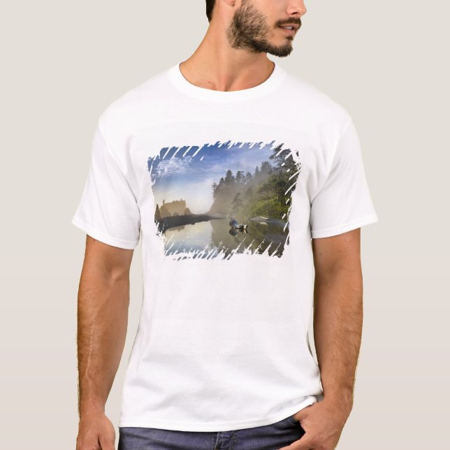 Sunset at Ruby Beach, Olympic National Park, T-Shirt (Vorderseite)
