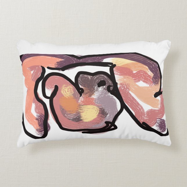 Sunset Autumn Eichel Dekokissen (Vorderseite)