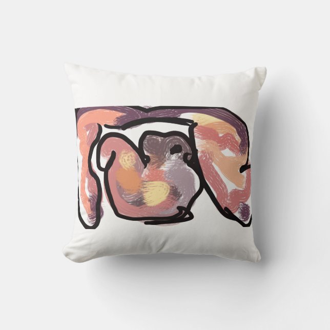 Sunset Autumn Eichel Kissen (Vorderseite)