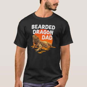 Sunset Bartded Dragon Vater Reptile Lizard Vater M T-Shirt