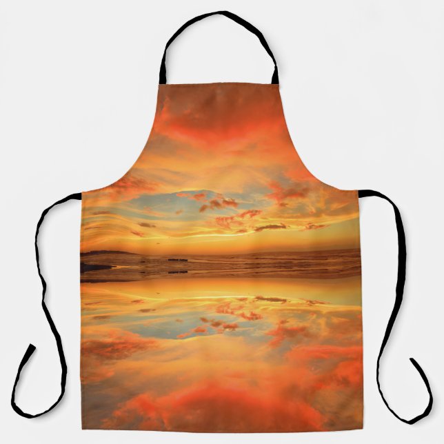 Sunset Beach Apron Schürze (Vorderseite)