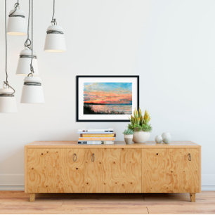 Sunset Beach Art Print Poster