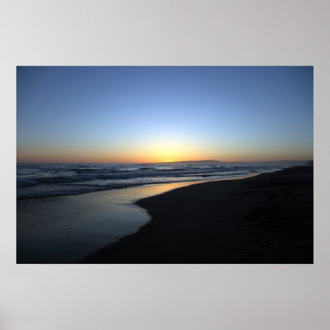 Sunset Beach California Poster (Vorne)