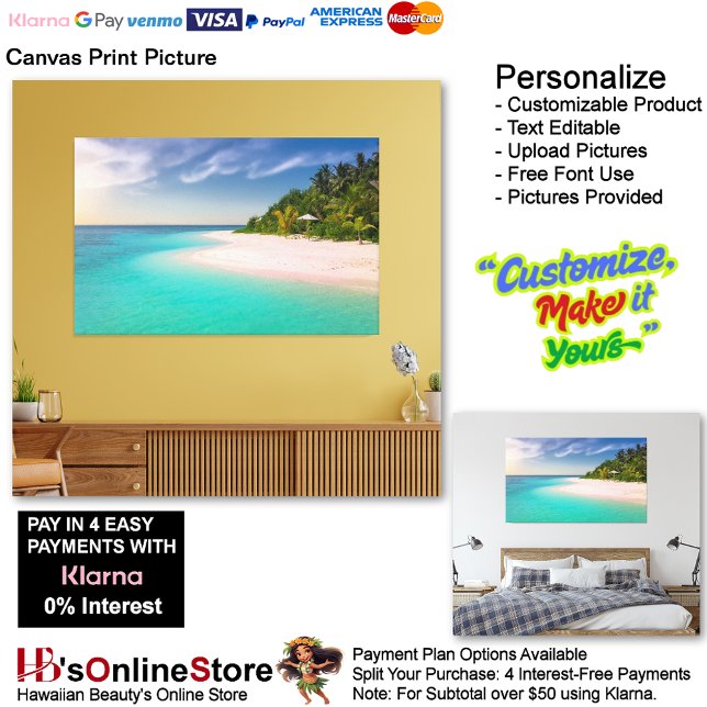 Sunset Beach Canvas Print Picture 10 Leinwanddruck (Sunset Beach Canvas Print Picture 10.)