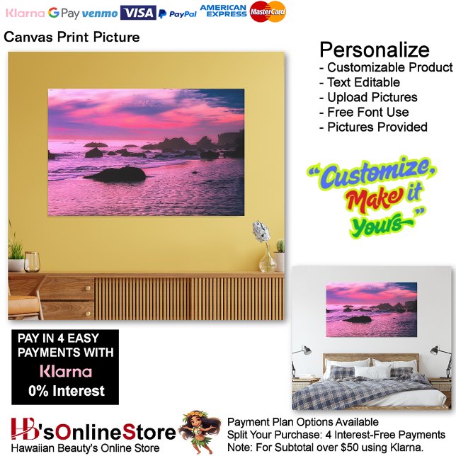 Sunset Beach Canvas Print Picture 16 Leinwanddruck (Sunset Beach Canvas Print Picture 16.)