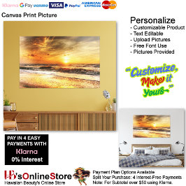 Sunset Beach Canvas Print Picture 18 Leinwanddruck