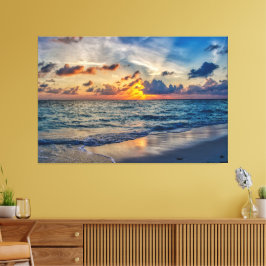 Sunset Beach Canvas Print Picture 20 Leinwanddruck