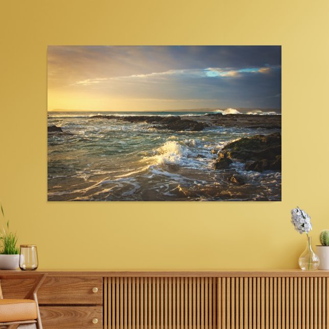 Sunset Beach Canvas Print Picture 22 Leinwanddruck (Insitu (Wohnzimmer))