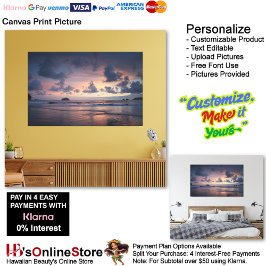 Sunset Beach Canvas Print Picture 26 Leinwanddruck