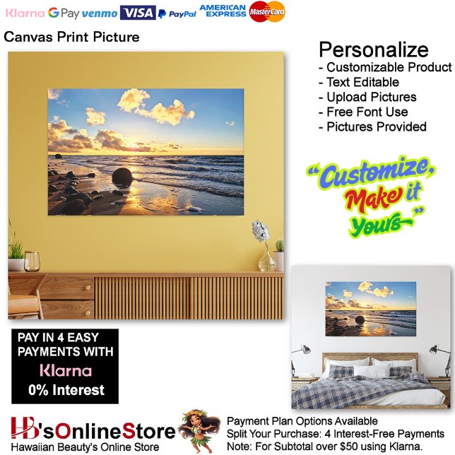 Sunset Beach Canvas Print Picture 27 Leinwanddruck (Sunset Beach Canvas Print Picture 27.)