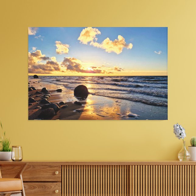 Sunset Beach Canvas Print Picture 27 Leinwanddruck (Insitu (Wohnzimmer))