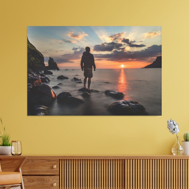 Sunset Beach Canvas Print Picture 32 Leinwanddruck (Insitu (Wohnzimmer))