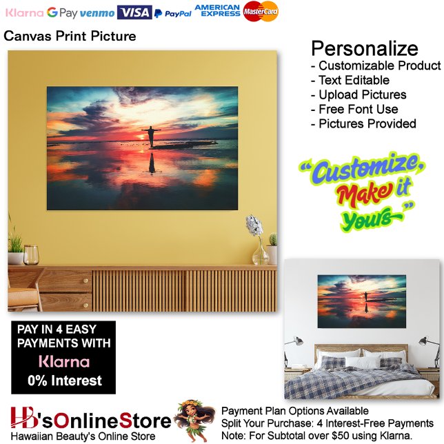 Sunset Beach Canvas Print Picture 34 Leinwanddruck (Sunset Beach Canvas Print Picture 34.)