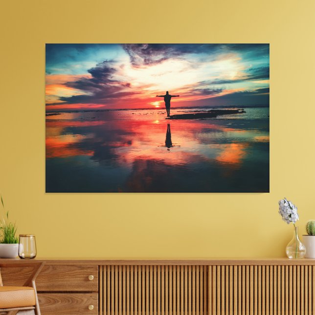 Sunset Beach Canvas Print Picture 34 Leinwanddruck (Insitu (Wohnzimmer))