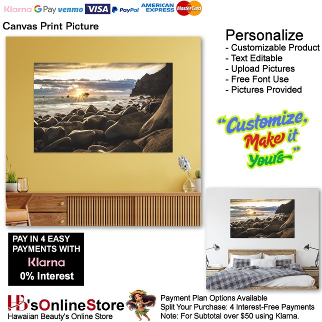 Sunset Beach Canvas Print Picture 35 Leinwanddruck (Sunset Beach Canvas Print Picture 35.)