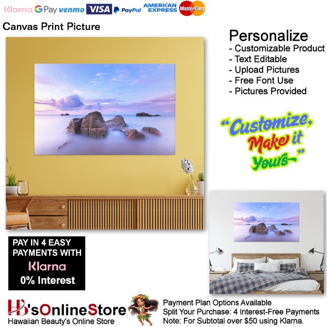 Sunset Beach Canvas Print Picture 38 Leinwanddruck (Sunset Beach Canvas Print Picture 38.)