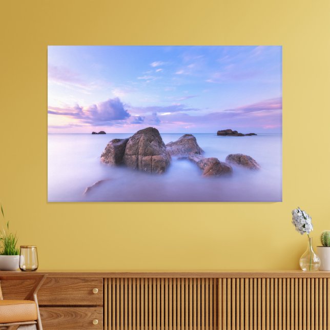 Sunset Beach Canvas Print Picture 38 Leinwanddruck (Insitu (Wohnzimmer))