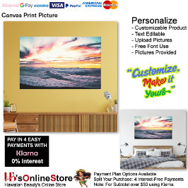Sunset Beach Canvas Print Picture 39 Leinwanddruck