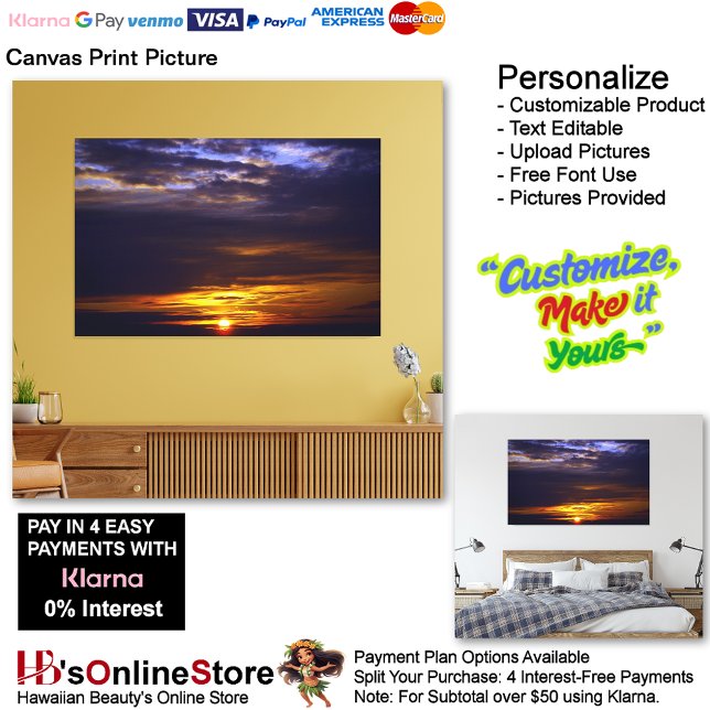 Sunset Beach Canvas Print Picture 41 Leinwanddruck (Sunset Beach Canvas Print Picture 41.)