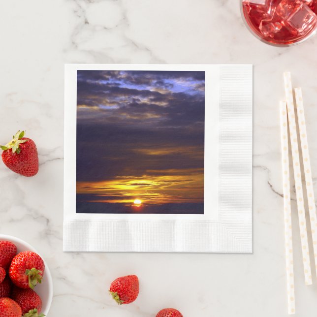 Sunset Beach Coined Luncheon Paper Napkins 41 Serviette (Beispiel)