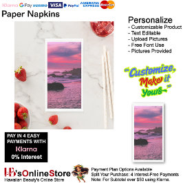 Sunset Beach Handtuchpapier Napkins 16 Serviette