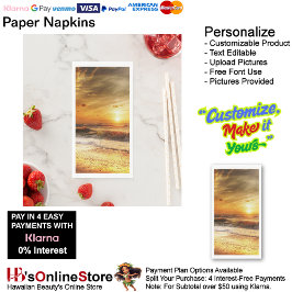 Sunset Beach Handtuchpapier Napkins 18 Serviette