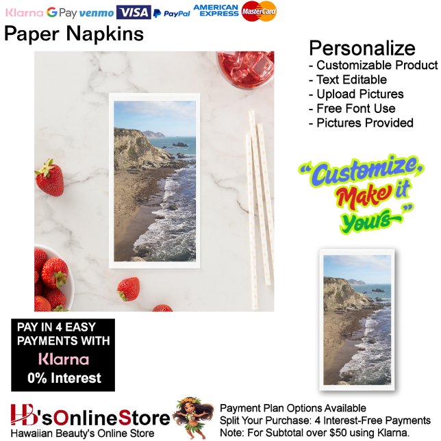 Sunset Beach Handtuchpapier Napkins 28 Serviette (Sunset Beach Tables Kitchen Restaurant Decor Paper Guest Towels 28.)