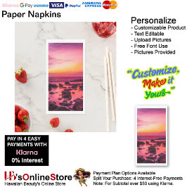 Sunset Beach Handtuchpapier Napkins 42 Serviette