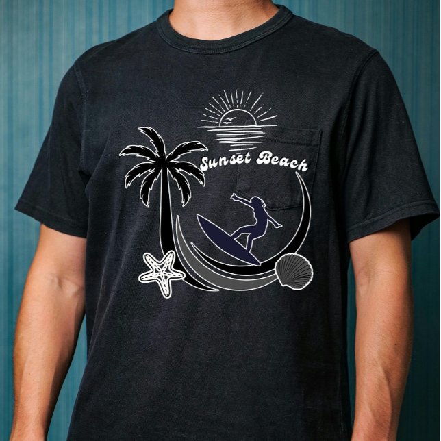 'Sunset Beach' Hawaii Urlaub Reisen T-Shirt (Von Creator hochgeladen)