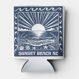 Sunset Beach NC Vintage Küstenlandschaft bei Sonne Dosenkühler