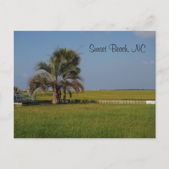 Sunset Beach North Carolina Postcard Postkarte (Vorderseite)