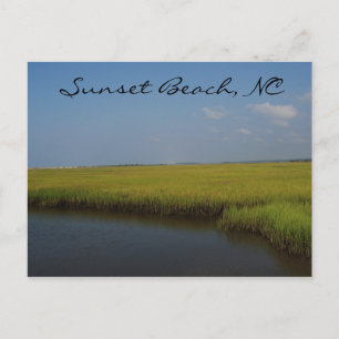 Sunset Beach North Carolina Postcard Postkarte