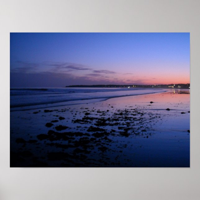Sunset Beach Photograph Poster (Vorne)