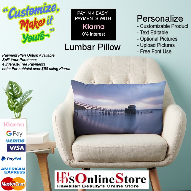 Sunset Beach Polyester Lumbar Pillow 30 Lendenkissen (Sunset Beach Polyester Lumbar Pillow 30.
)