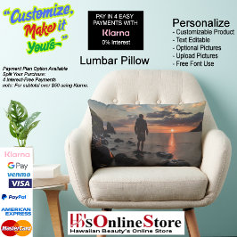 Sunset Beach Polyester Lumbar Pillow 32 Lendenkissen