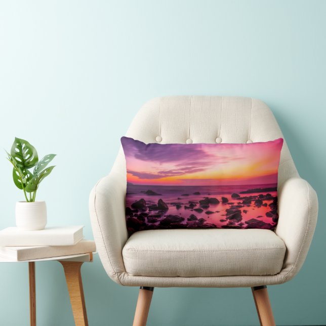 Sunset Beach Polyester Lumbar Pillow 42 Lendenkissen (Stuhl )