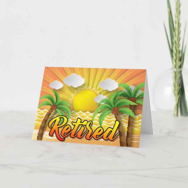 Sunset Beach Retirement Karte (Vorderseite)
