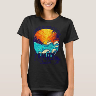 Sunset Beach Retro Amelia Insel Florida Familie Va T-Shirt