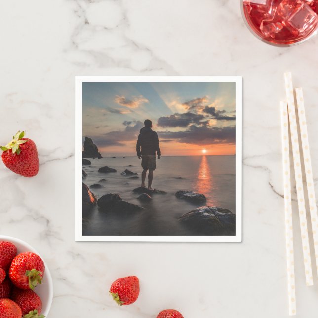 Sunset Beach Standard Cocktail Paper Napkins 32 Serviette (Beispiel)