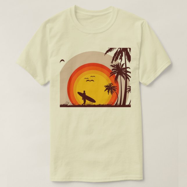 Sunset Beach T - Shirt (Design vorne)